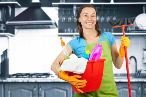 Deep cleaning bathroom surfaces during move out cleaning
